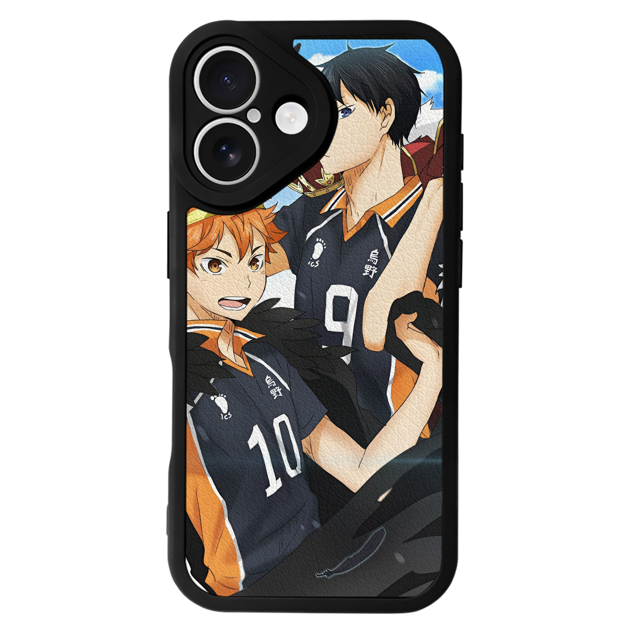 （画像用） ハイキュー!! Haikyu!! 【iPhone 16シリーズ対応】シリコンスマホケース（レザー調） 材質：シリコン